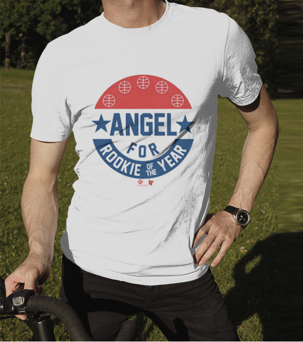 Angel Reese Basketball Icon With Stars And Rookie Of The Year Message T-Shirt