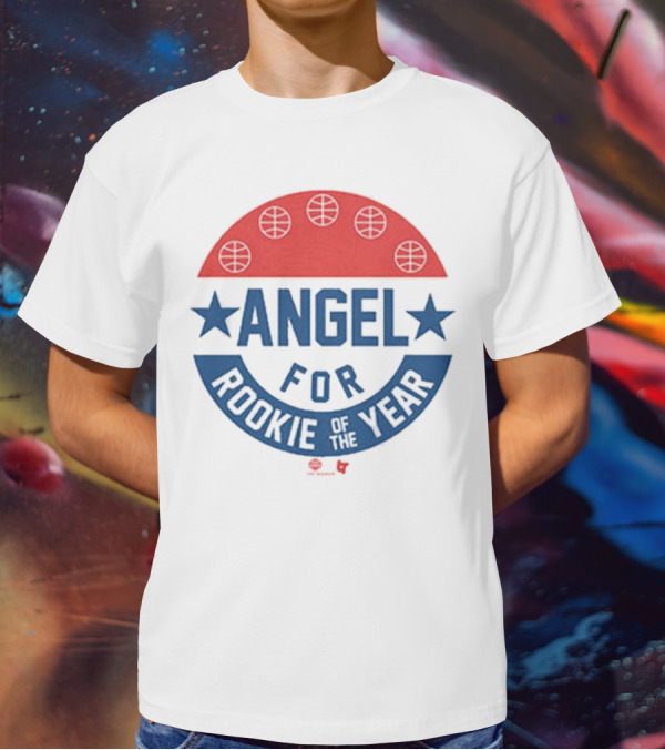 Angel Reese Basketball Icon With Stars And Rookie Of The Year Message T-Shirt