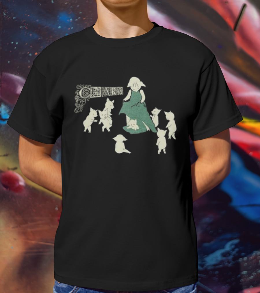Bbroosk Clairo Charm Pig With Dancing Pigs And Girl T-Shirt