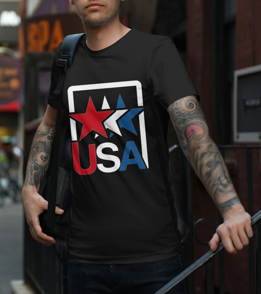 USA Stars In Motion Red White Blue T-Shirt