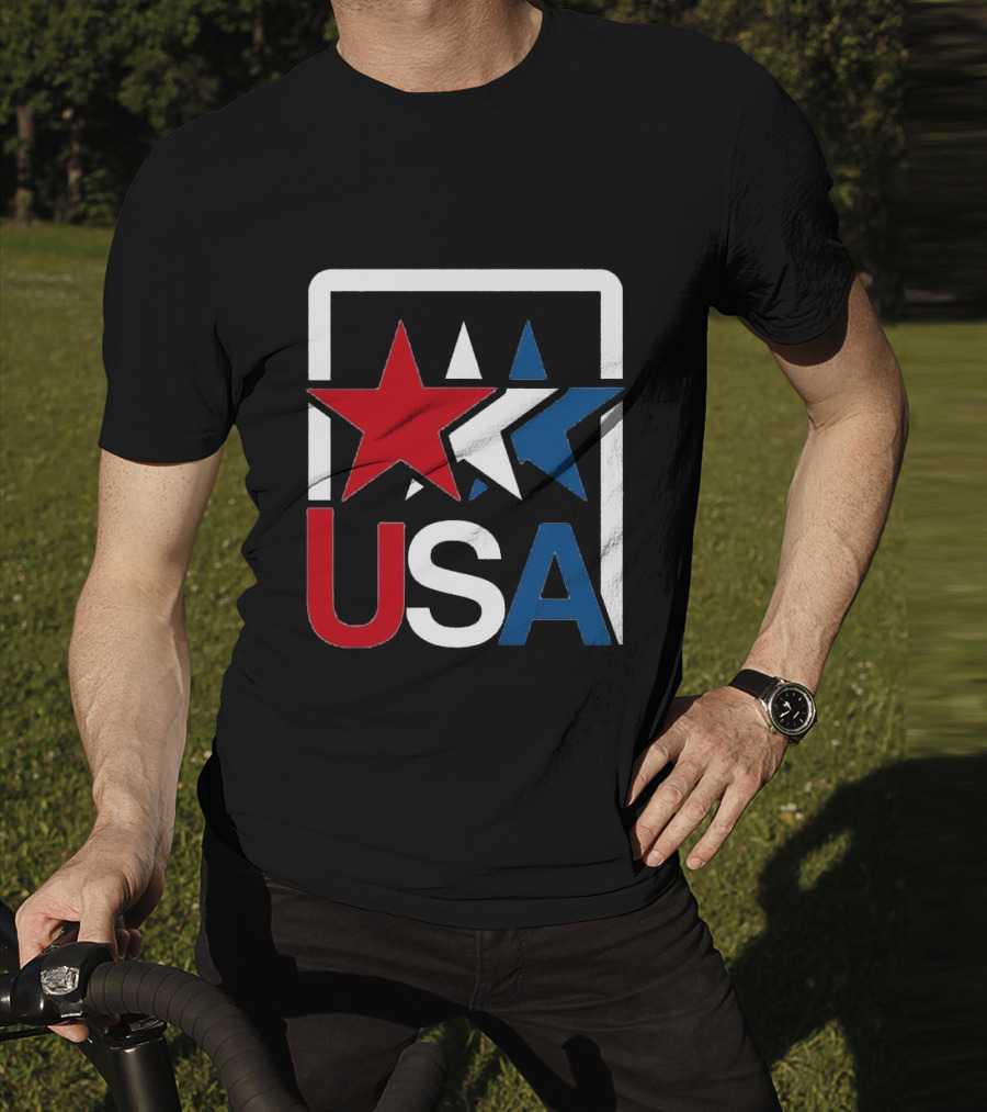 USA Stars In Motion Red White Blue T-Shirt