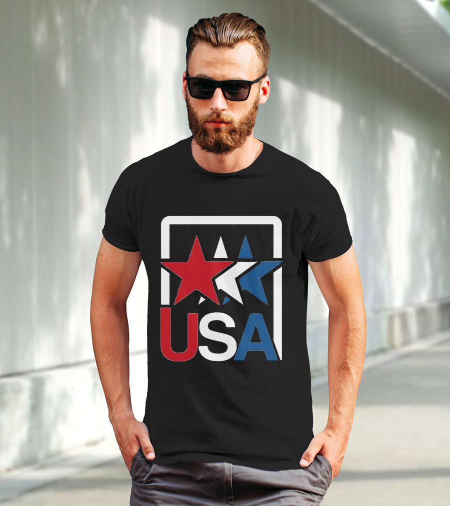USA Stars In Motion Red White Blue T-Shirt