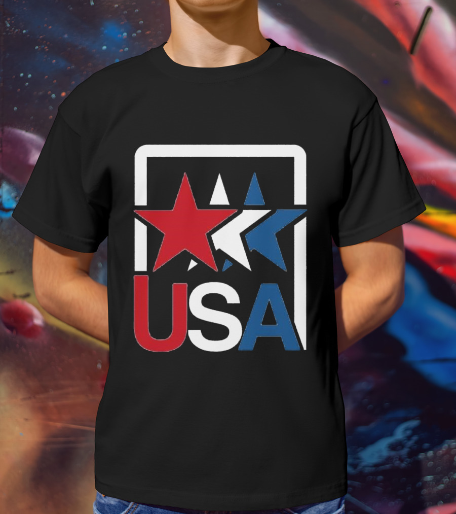 USA Stars In Motion Red White Blue T-Shirt