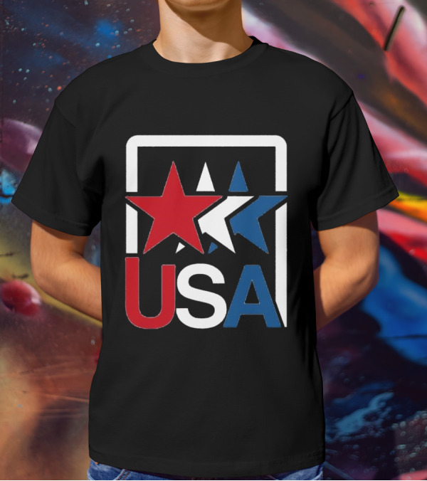 USA Stars In Motion Red White Blue T-Shirt