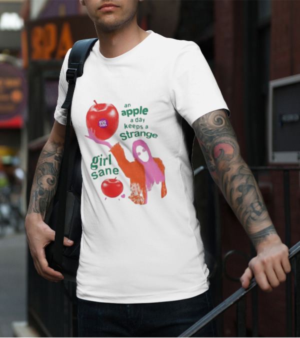 An Apple A Day Keeps A Strange Girl Sane Bug Girl T-Shirt