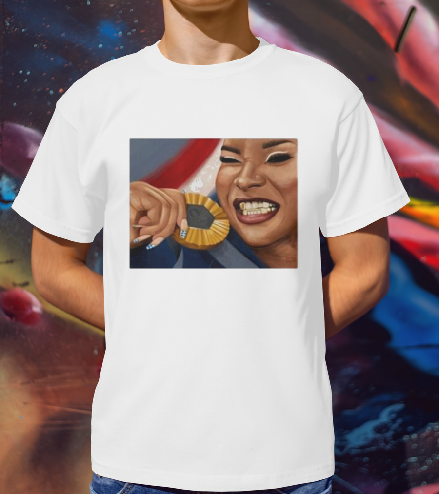 Deelashee Art Jordan Chiles Medal T-Shirt