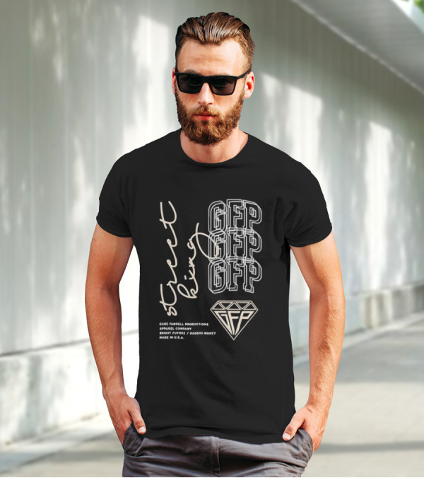 Gabe Farrell Productions GFP Street King Bright Future Daddy's Money Made In USA T-Shirt
