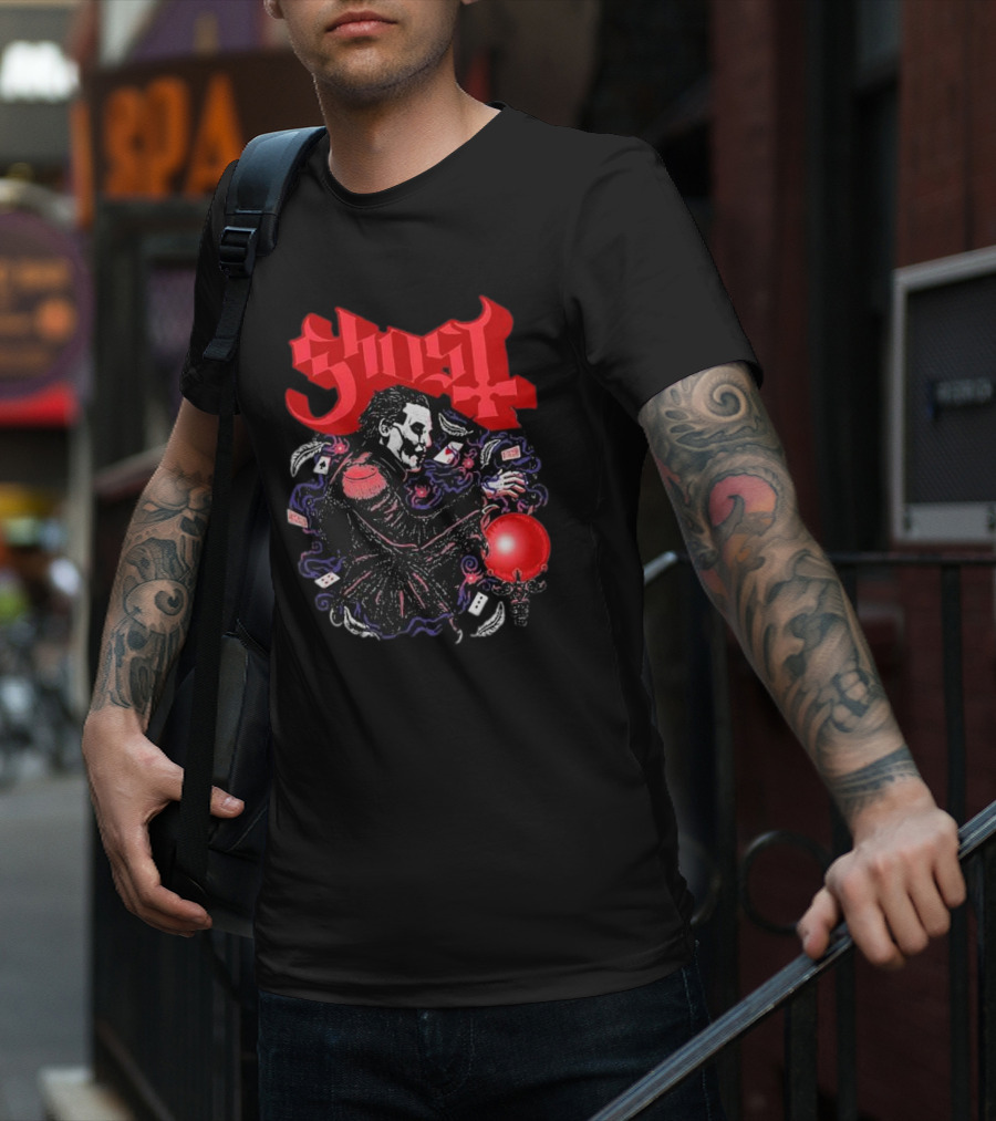 Ghost Papa Cards Club Franchise T-Shirt