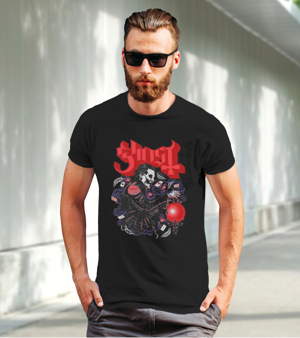 Ghost Papa Cards Club Franchise T-Shirt