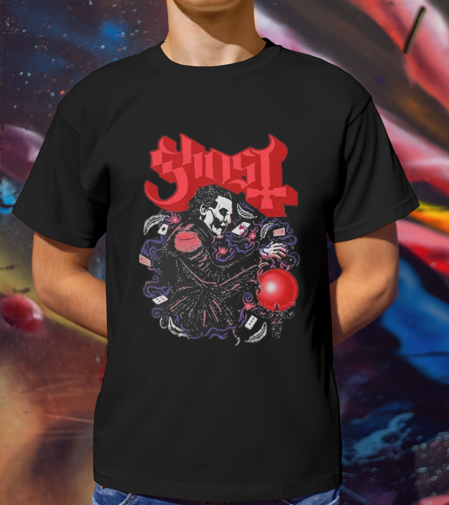 Ghost Papa Cards Club Franchise T-Shirt