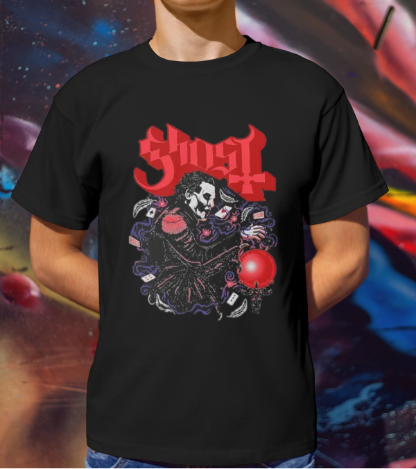 Ghost Papa Cards Club Franchise T-Shirt