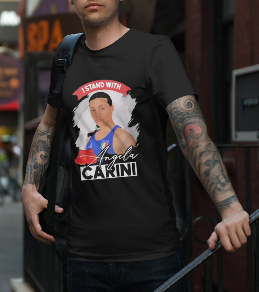 I Stand With Angela Carini Boxing Champion T-Shirt