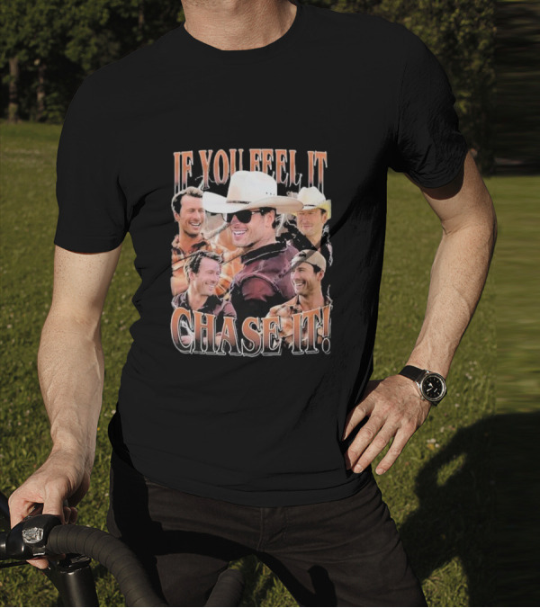 If You Feel It Chase It Twisters Cowboy Hat Group T-Shirt