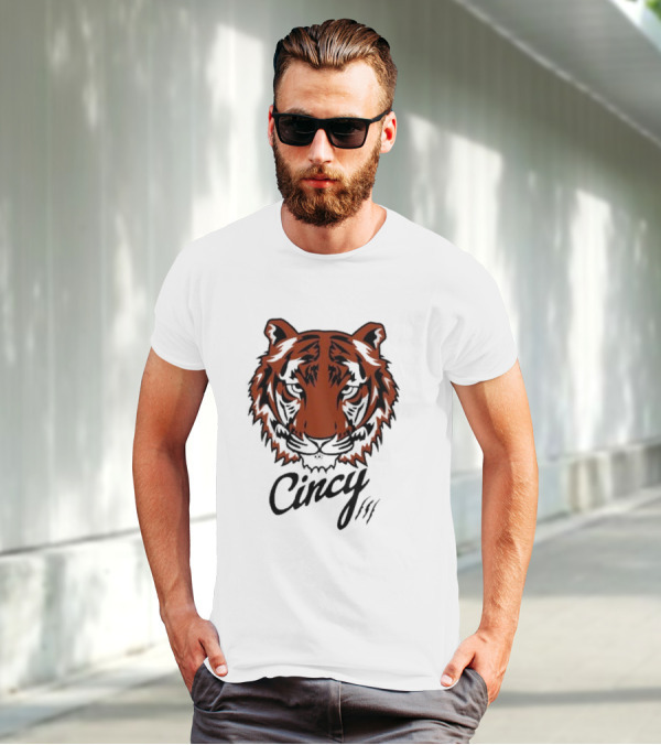Cincy Tiger Head T-Shirt