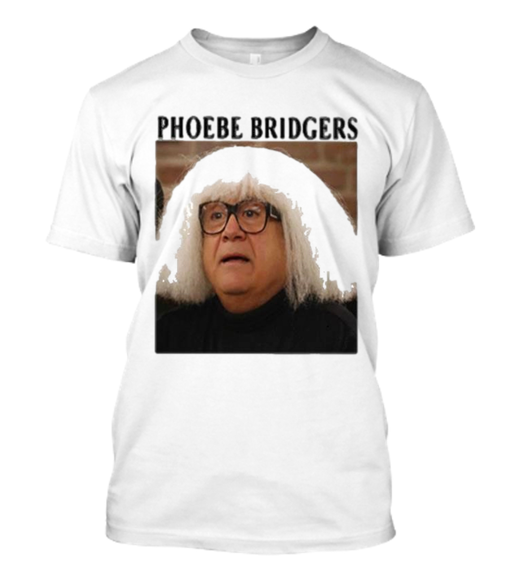 Phoebe Bridgers Meme Parody Featuring Iconic Character With Wig And Glasses T-Shirt