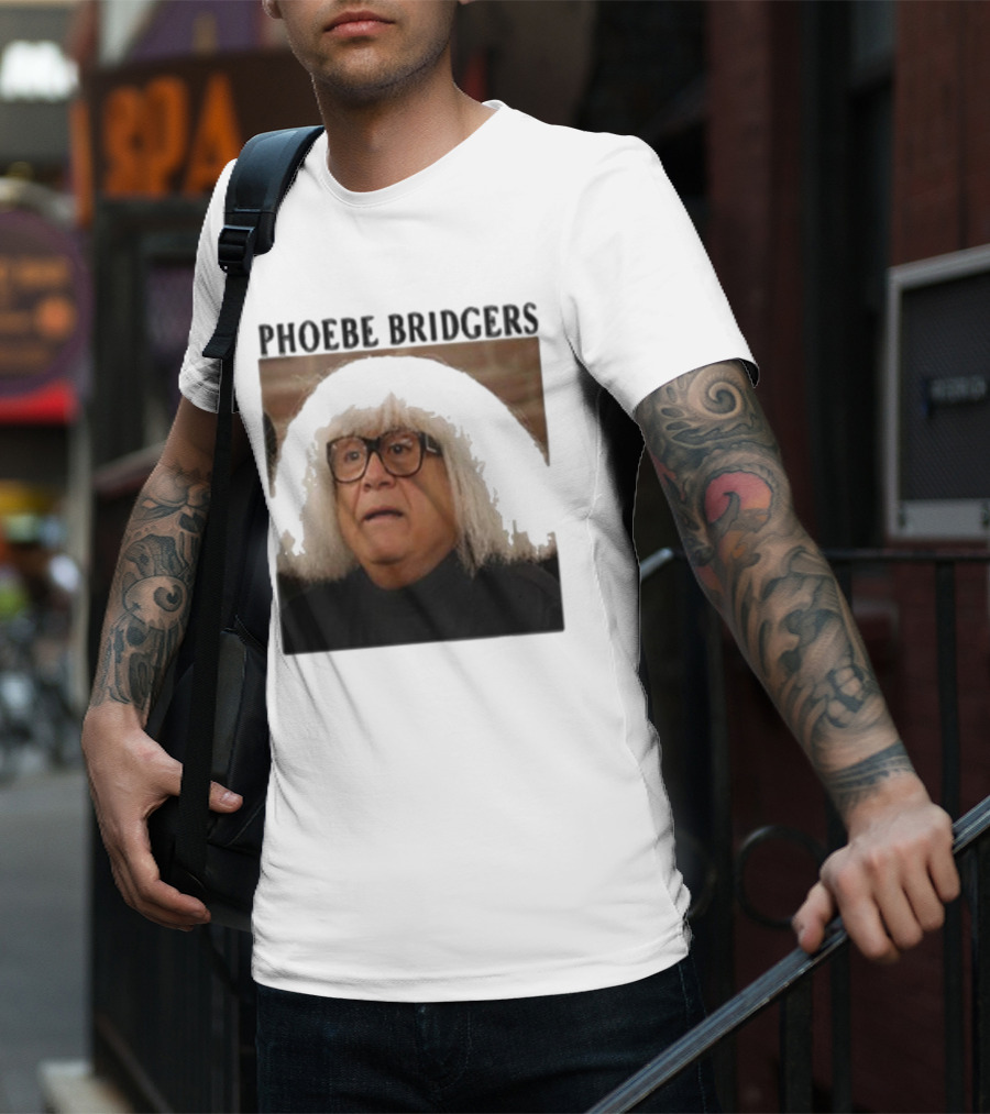 Phoebe Bridgers Meme Parody Featuring Iconic Character With Wig And Glasses T-Shirt