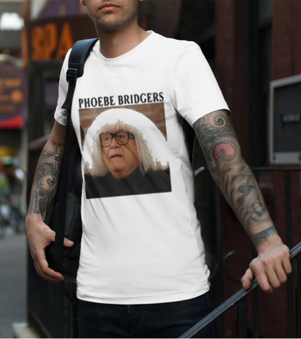Phoebe Bridgers Meme Parody Featuring Iconic Character With Wig And Glasses T-Shirt
