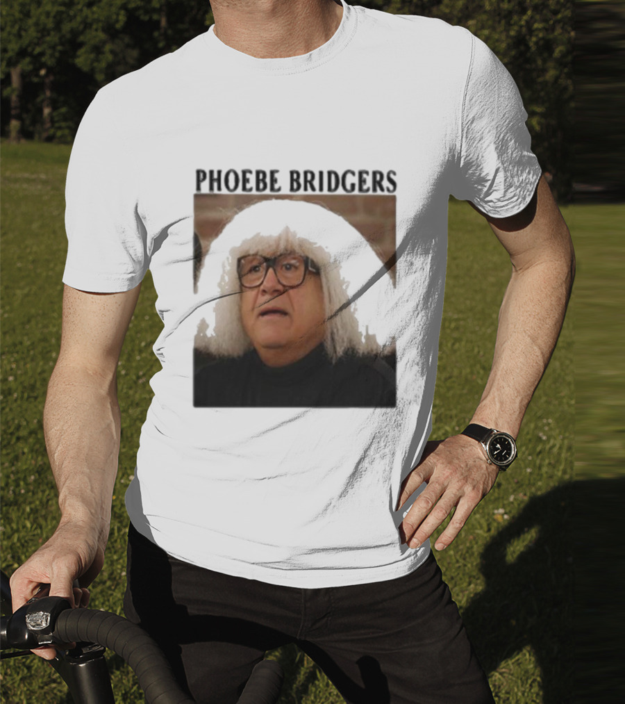 Phoebe Bridgers Meme Parody Featuring Iconic Character With Wig And Glasses T-Shirt