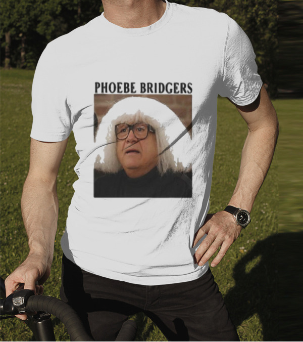Phoebe Bridgers Meme Parody Featuring Iconic Character With Wig And Glasses T-Shirt