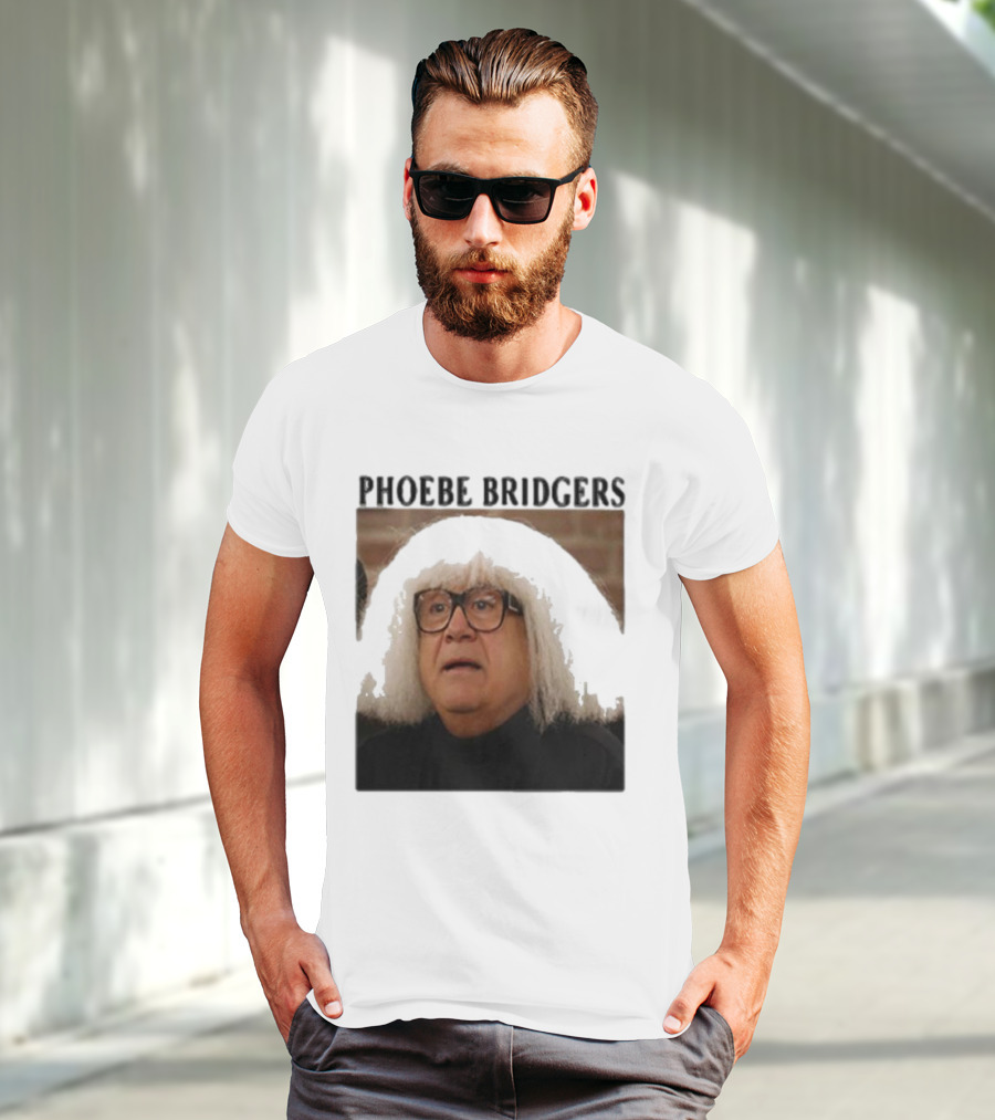 Phoebe Bridgers Meme Parody Featuring Iconic Character With Wig And Glasses T-Shirt