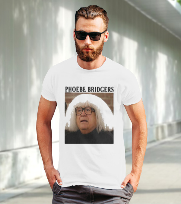 Phoebe Bridgers Meme Parody Featuring Iconic Character With Wig And Glasses T-Shirt