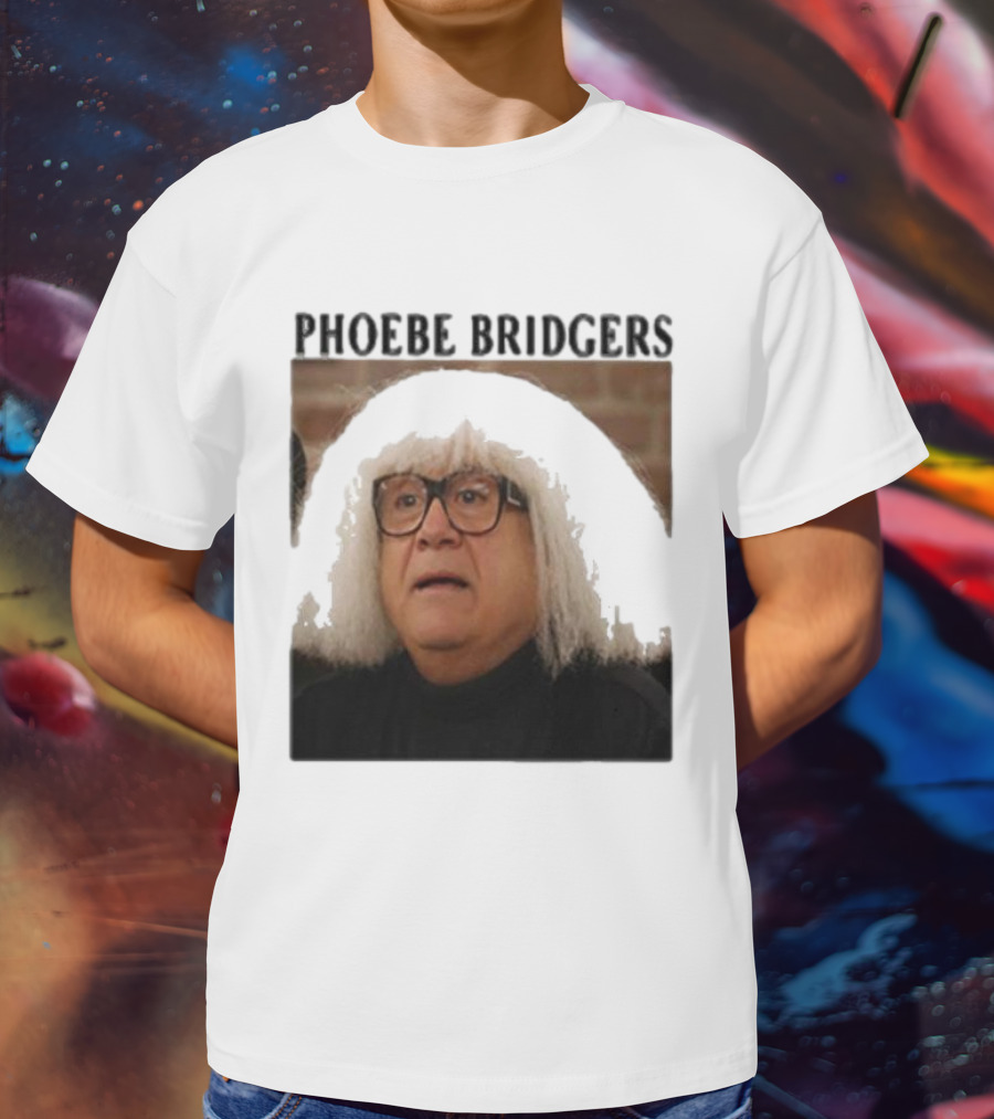 Phoebe Bridgers Meme Parody Featuring Iconic Character With Wig And Glasses T-Shirt