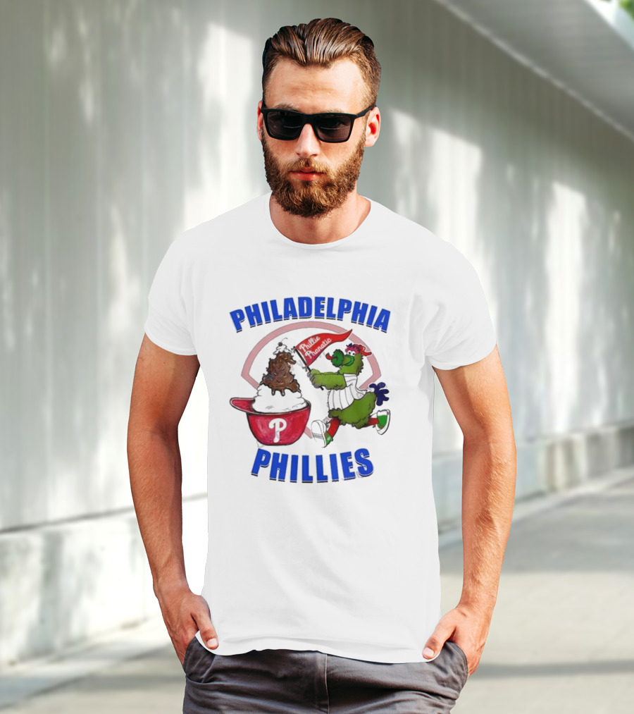 Philadelphia Phillies Phanatic Ice Cream Ring The Bell T-Shirt