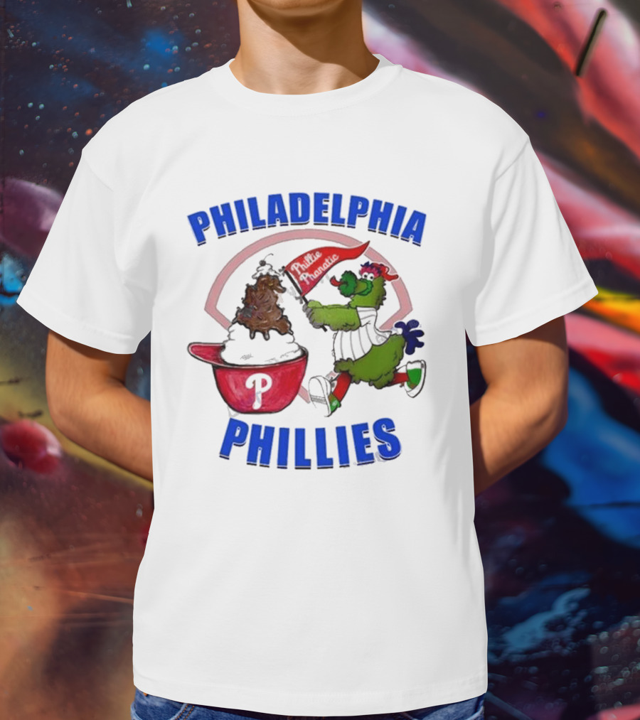 Philadelphia Phillies Phanatic Ice Cream Ring The Bell T-Shirt