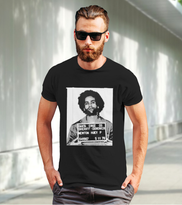 Santa Cruz Co Sheriff Coroner Newton Huey P S41987 5 11 78 T-Shirt