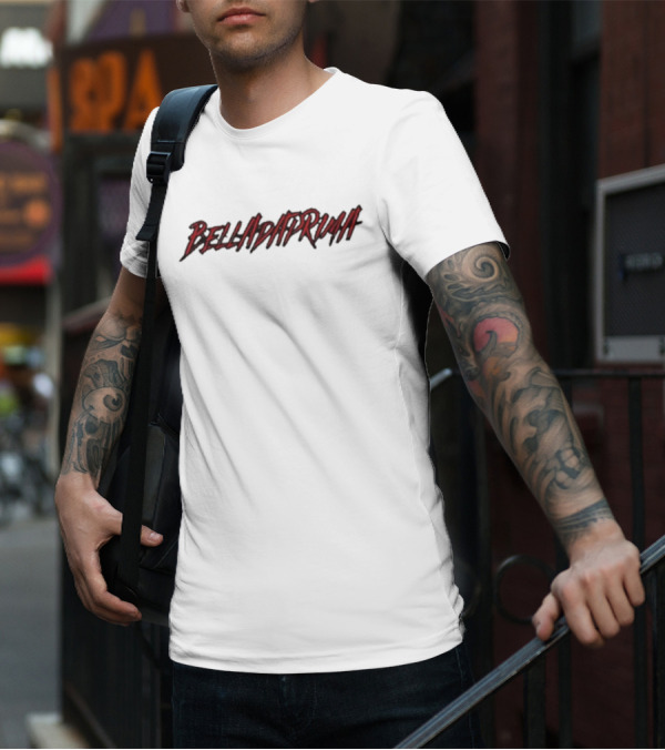 Belladaprima Red Shadow Text T-Shirt