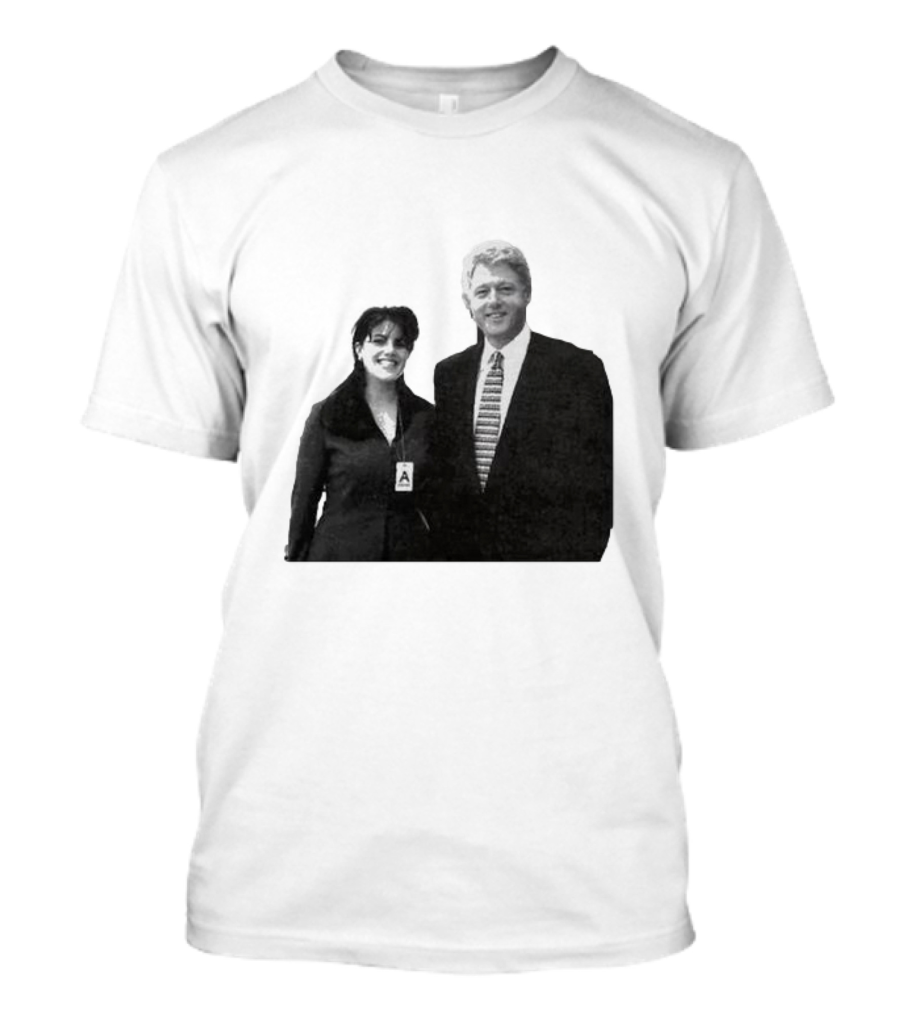 Bill Clinton Monica Lewinsky Black And White Iconic Photo T-Shirt