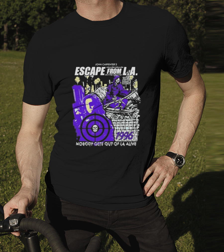 John Carpenter's Escape From L.A. 1996 Nobody Gets Out Of LA Alive T-Shirt