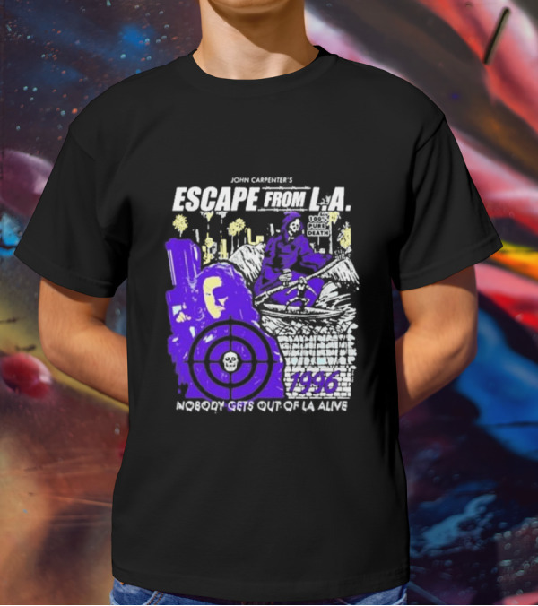 John Carpenter's Escape From L.A. 1996 Nobody Gets Out Of LA Alive T-Shirt