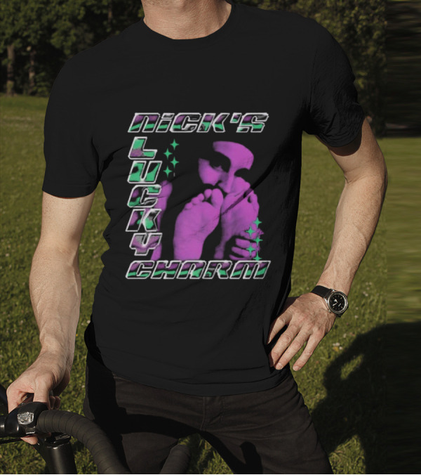 Nick's Lucky Charm Starry Neon Feet T-Shirt