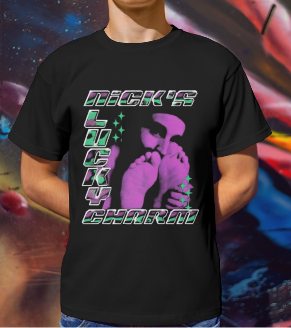 Nick's Lucky Charm Starry Neon Feet T-Shirt