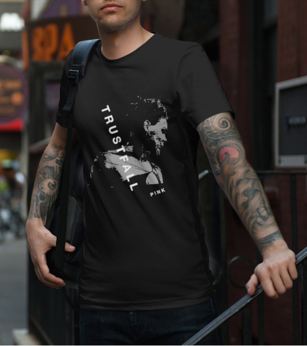 TRUSTFALL PINK Album T-Shirt