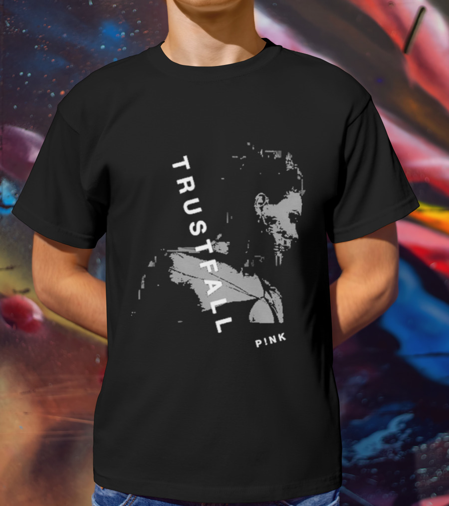 TRUSTFALL PINK Album T-Shirt