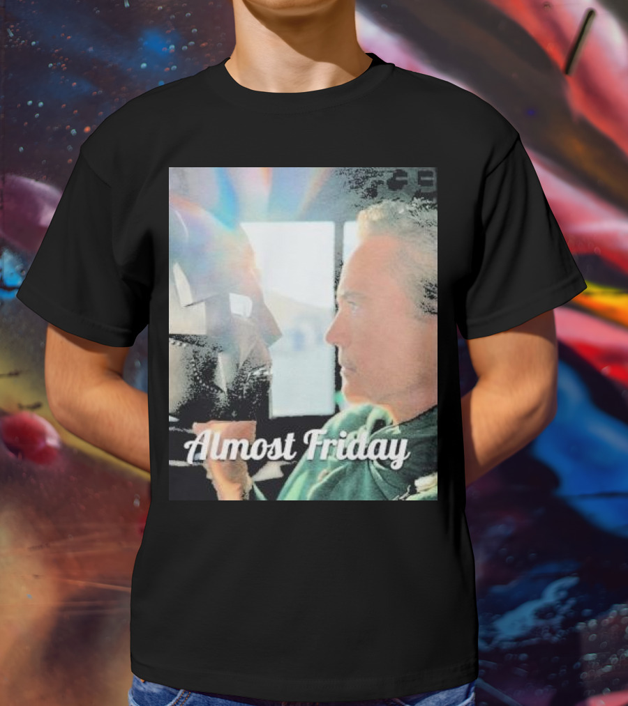 Almost Friday Downey Marvel Mask Face Off T-Shirt