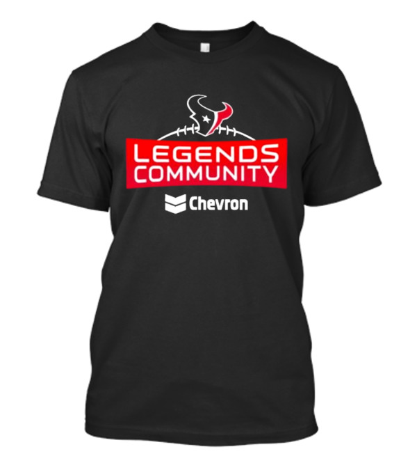 Houston Texans Legends Community Chevron Football Logo Partnership T-Shirt