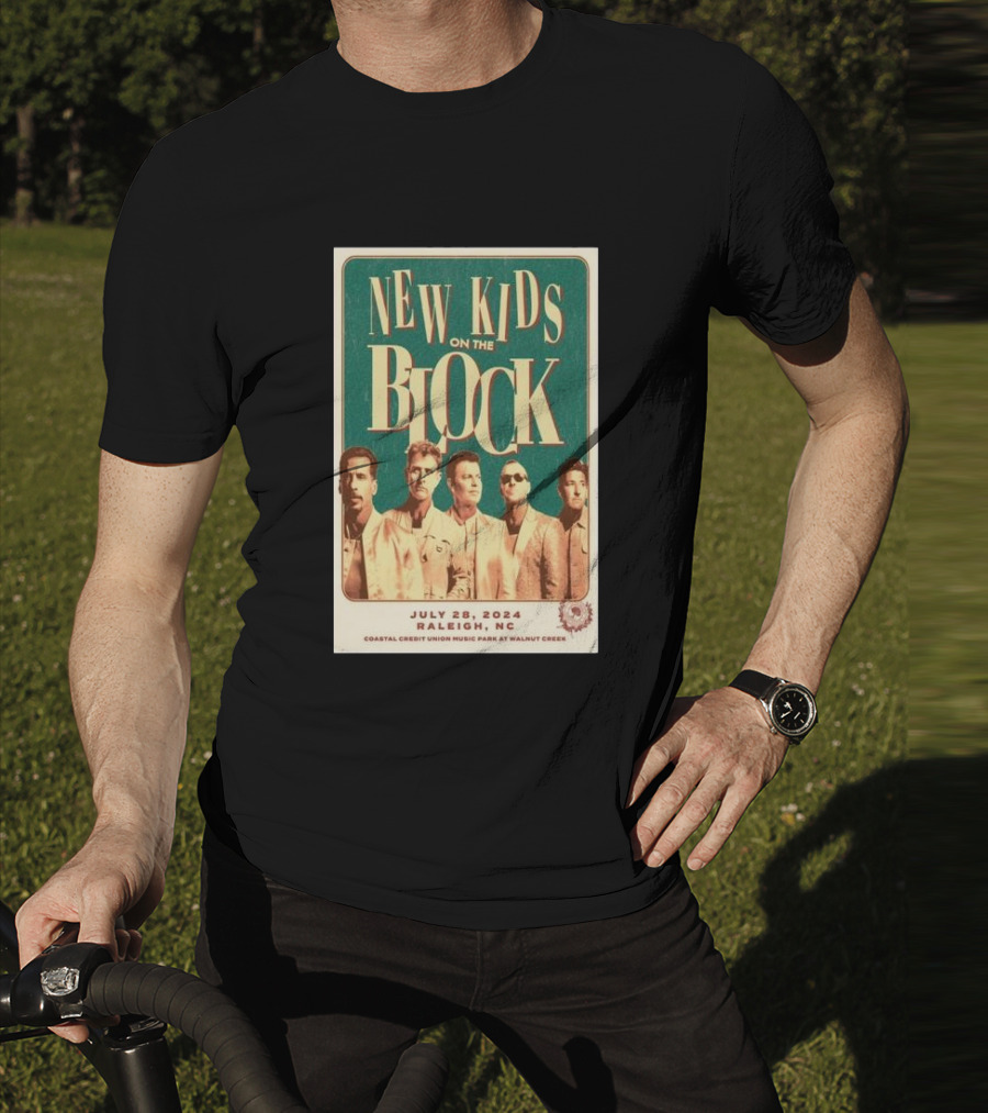 New Kids On The Block Coastal Credit Union Music Park Raleigh NC July 28 T-Shirt
