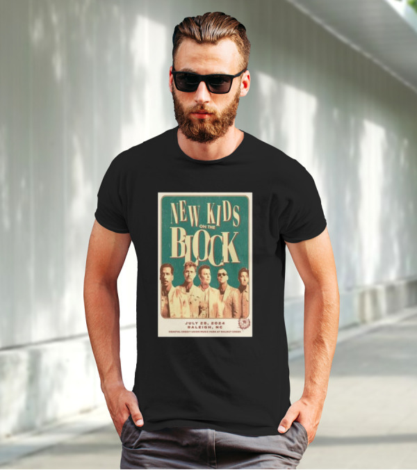 New Kids On The Block Coastal Credit Union Music Park Raleigh NC July 28 T-Shirt