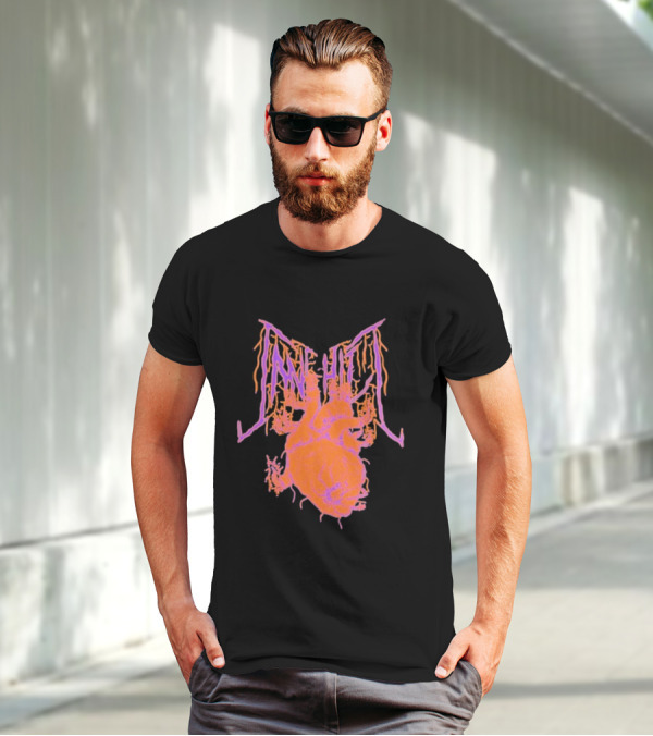 Cane Hill Orange Pink Anatomical Heart T-Shirt