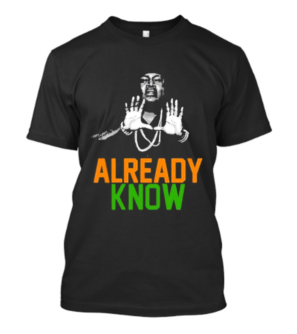 D.a.d.e. X Trick Daddy U Already Know Hands Raised Gesture Orange Green T-Shirt