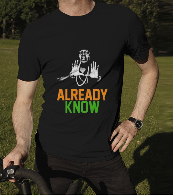 D.a.d.e. X Trick Daddy U Already Know Hands Raised Gesture Orange Green T-Shirt