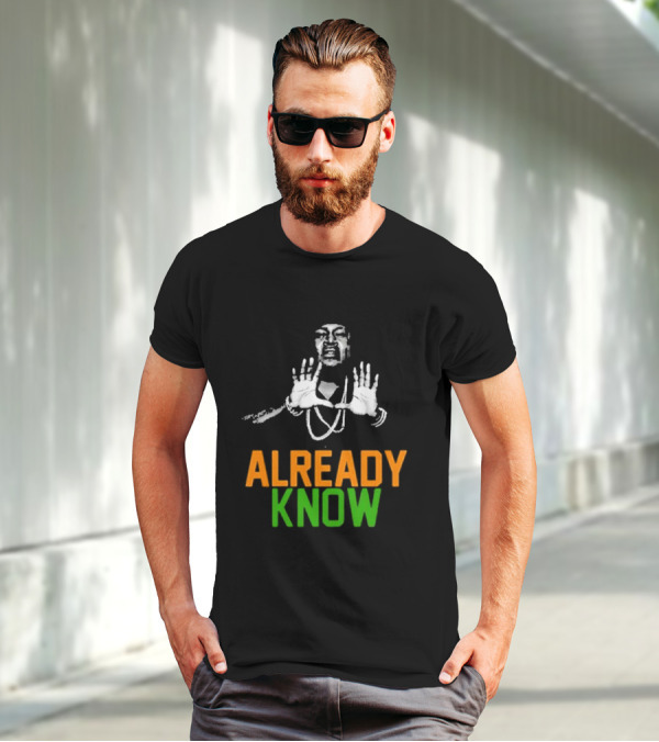 D.a.d.e. X Trick Daddy U Already Know Hands Raised Gesture Orange Green T-Shirt