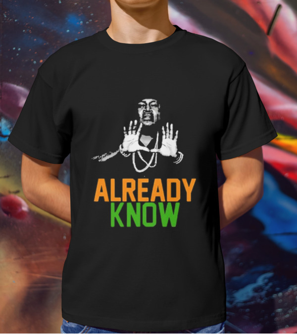 D.a.d.e. X Trick Daddy U Already Know Hands Raised Gesture Orange Green T-Shirt