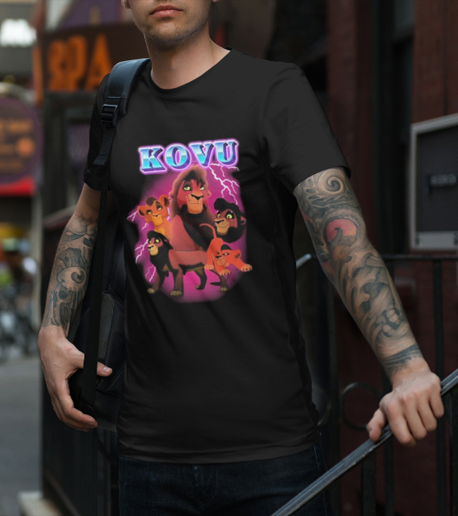 Kovu Lion King 2 Characters Purple Lightning Scene T-Shirt