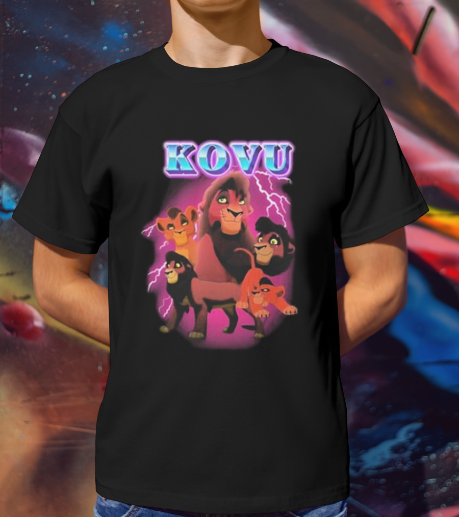 Kovu Lion King 2 Characters Purple Lightning Scene T-Shirt