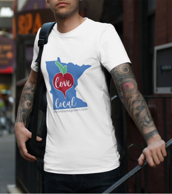 Love Local Minnesota Beetroot Minnesotagrown.com T-Shirt