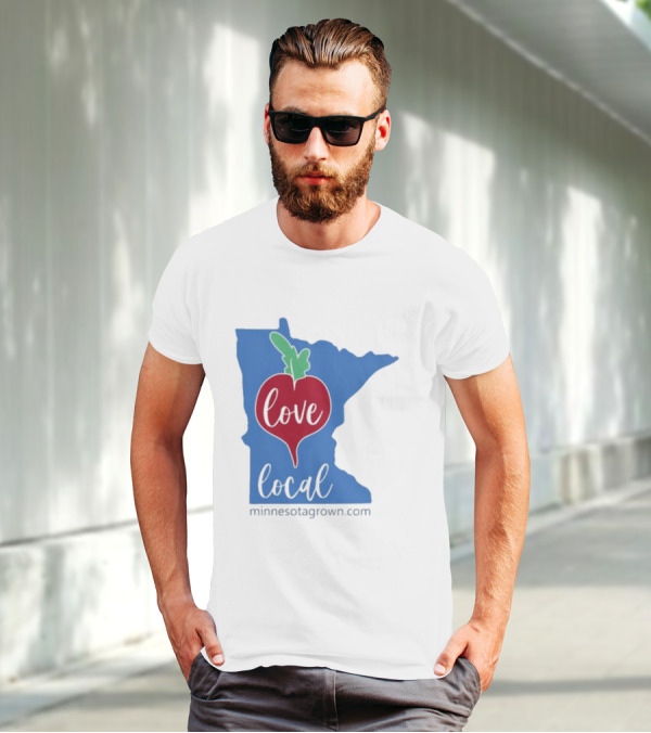 Love Local Minnesota Beetroot Minnesotagrown.com T-Shirt